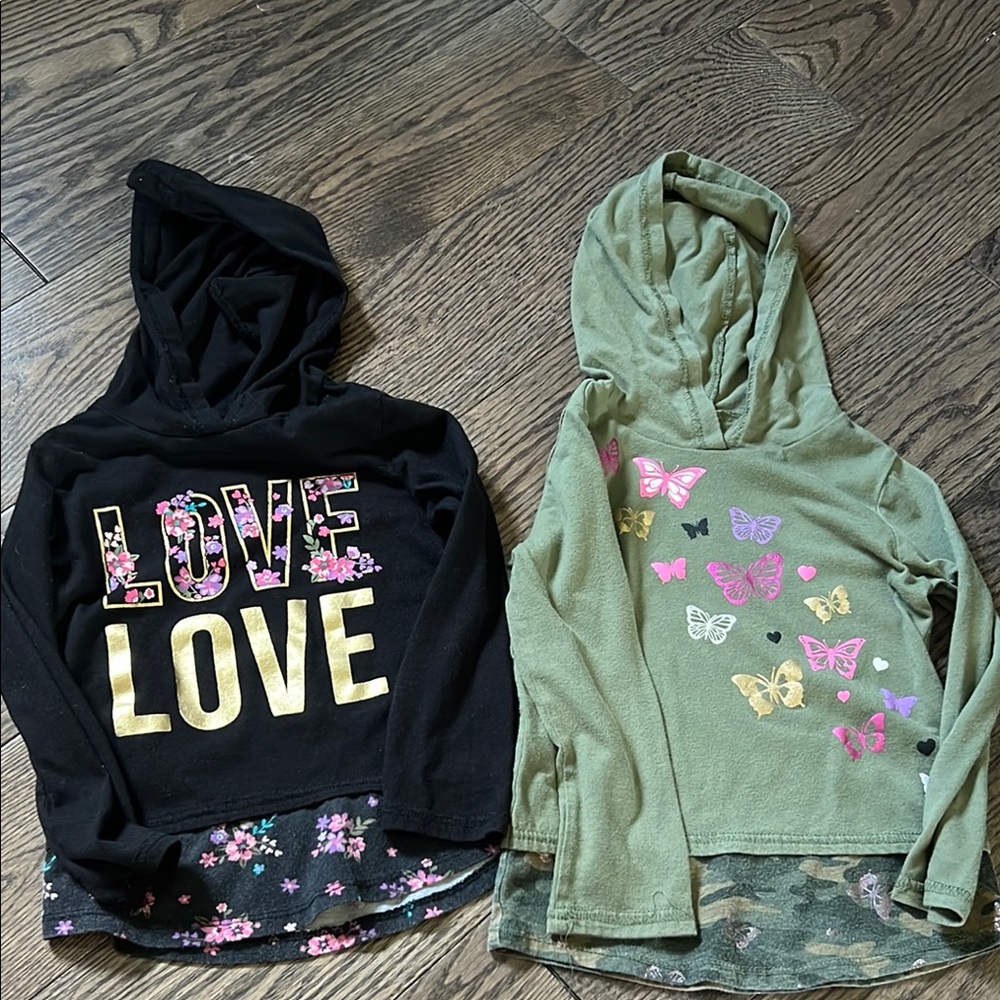 Garanimals Black and Green Sweatshirts with Love Design